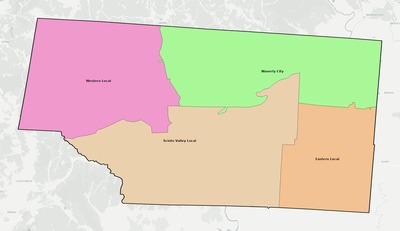 Pike County OH school district boundaries map