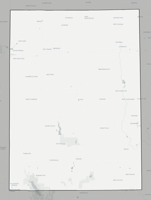 Preble County OH county basemap context