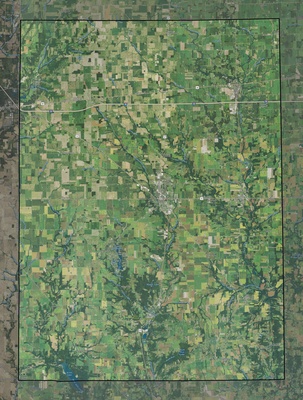 Preble County OH USGS imagery and topo map