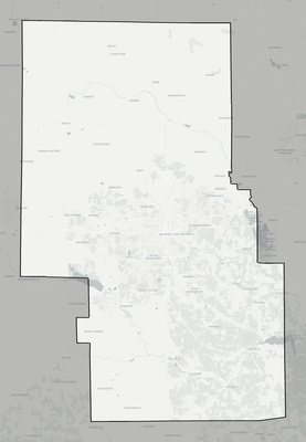 Richland County OH county basemap context