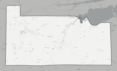 Sandusky County OH county basemap context