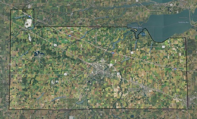 Sandusky County OH USGS imagery and topo map
