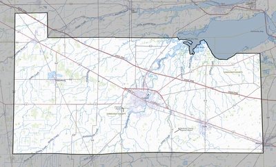 Sandusky County OH USGS topo map