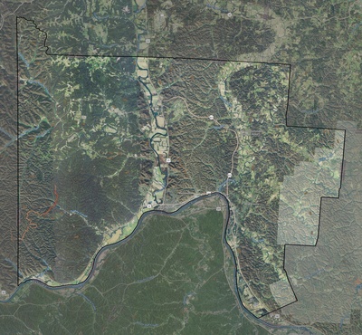 Scioto County OH USGS imagery and topo map