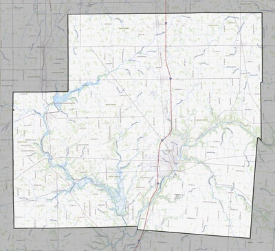 Shelby County OH USGS topo map