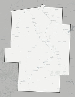 Tuscarawas County OH county basemap context
