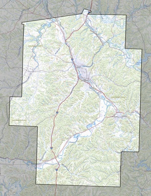 Tuscarawas County OH USGS topo map