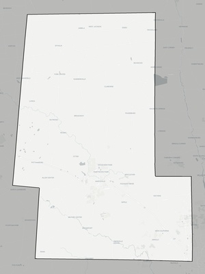 Union County OH county basemap context