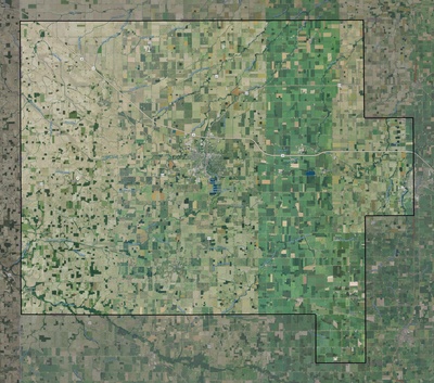Van Wert County OH USGS imagery and topo map