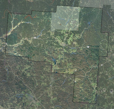 Vinton County OH USGS imagery and topo map