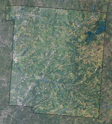 Warren County OH USGS imagery and topo map