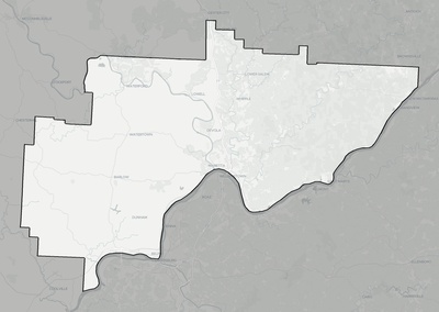 Washington County OH county basemap context