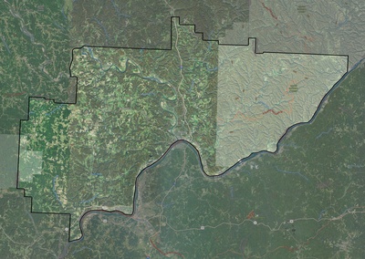 Washington County OH USGS imagery and topo map