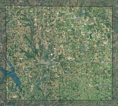 Wayne County OH USGS imagery and topo map
