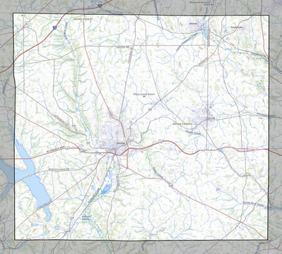 Wayne County OH USGS topo map