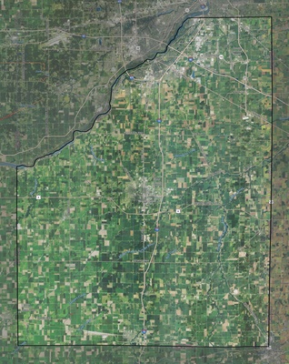 Wood County OH USGS imagery and topo map