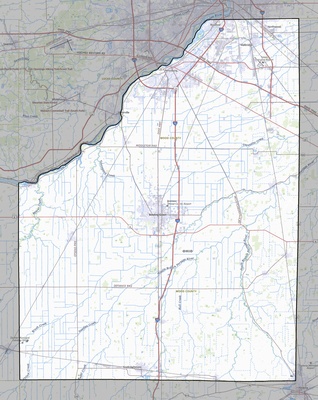 Wood County OH USGS topo map