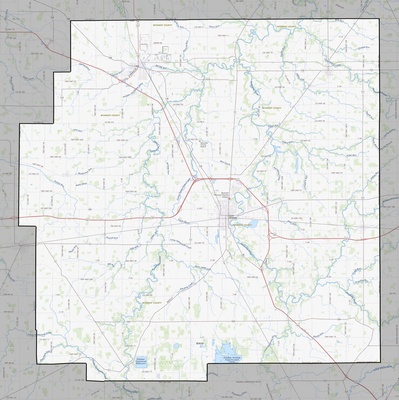 Wyandot County OH USGS topo map