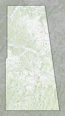 Adair County OK USGS topo map