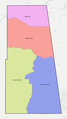 Adair County OK townships and subdivisions map