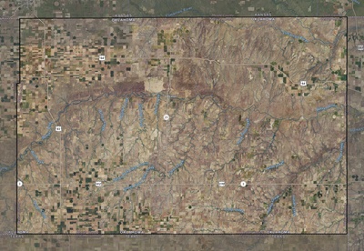 Beaver County OK USGS imagery and topo map