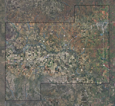 Beckham County OK USGS imagery and topo map