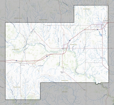 Beckham County OK USGS topo map