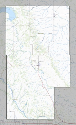 Blaine County OK USGS topo map