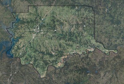 Bryan County OK USGS imagery and topo map