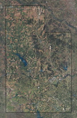 Caddo County OK USGS imagery and topo map