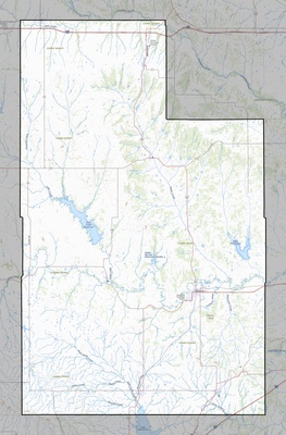 Caddo County OK USGS topo map