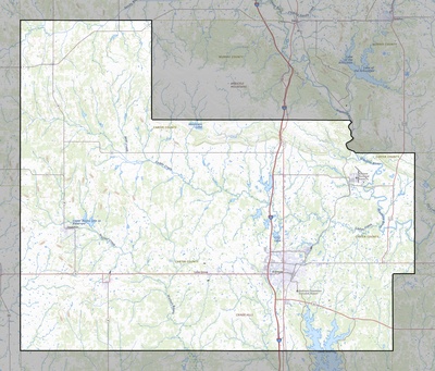 Carter County OK USGS topo map