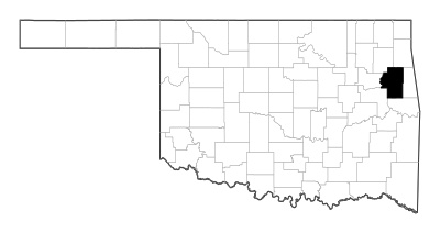Cherokee County in Oklahoma