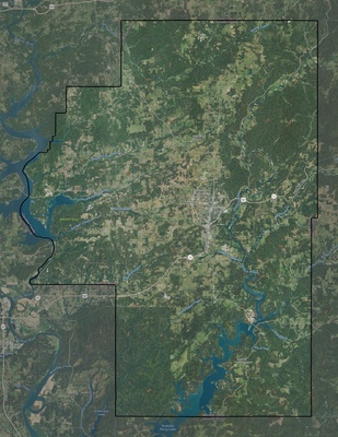 Cherokee County OK USGS imagery and topo map