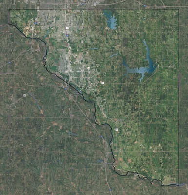 Cleveland County OK USGS imagery and topo map
