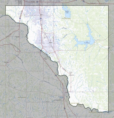 Cleveland County OK USGS topo map
