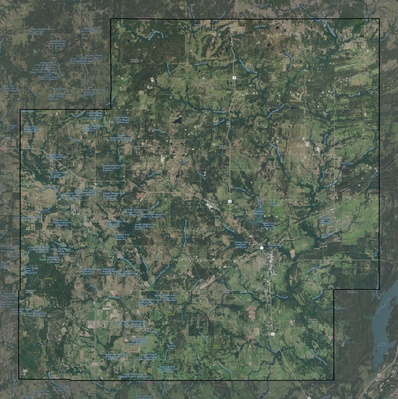 Coal County OK USGS imagery and topo map