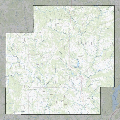 Coal County OK USGS topo map