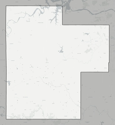 Creek County OK county basemap context