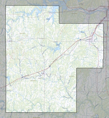 Creek County OK USGS topo map
