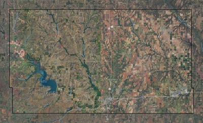 Custer County OK USGS imagery and topo map