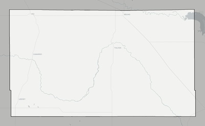 Dewey County OK county basemap context