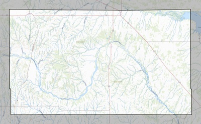 Dewey County OK USGS topo map