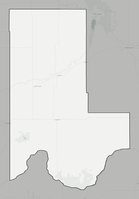 Ellis County OK county basemap context