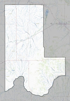 Ellis County OK USGS topo map
