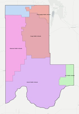 Ellis County OK school district boundaries map