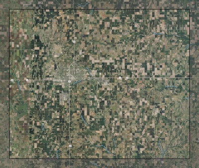 Garfield County OK USGS imagery and topo map