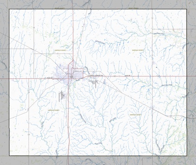 Garfield County OK USGS topo map