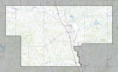 Garvin County OK USGS topo map