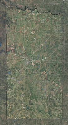 Grady County OK USGS imagery and topo map